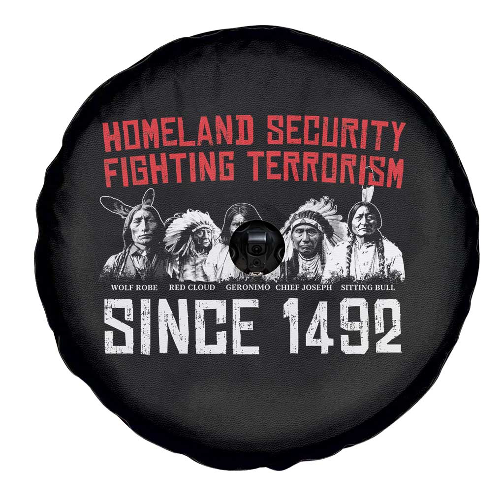 Native American Spare Tire Cover Homeland Security Fighting Terrorism Since 1492 TS14 Print Your Wear