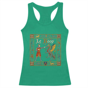 Le Boop Medieval Knight Dragon Fantasy Book Lover Humor Racerback Tank Top