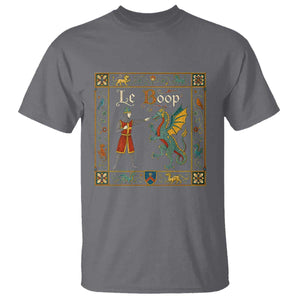 Le Boop Medieval Knight Dragon Fantasy Book Lover Humor T Shirt
