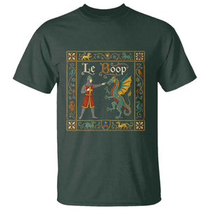 Le Boop Medieval Knight Dragon Fantasy Book Lover Humor T Shirt