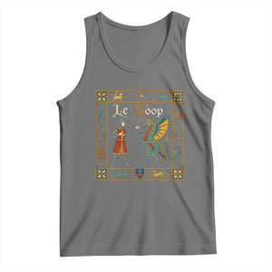 Le Boop Medieval Knight Dragon Fantasy Book Lover Humor Tank Top