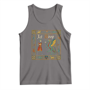 Le Boop Medieval Knight Dragon Fantasy Book Lover Humor Tank Top