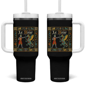 Le Boop Medieval Knight Dragon Fantasy Book Lover Humor Tumbler With Handle