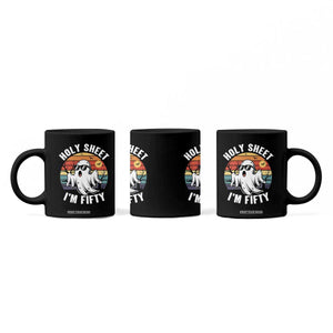50th Birthday Halloween Ghost Coffee Mug Holy Sheet I'm Fifty
