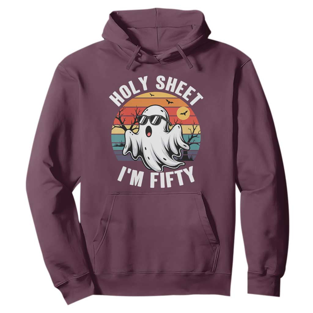 50th Birthday Halloween Ghost Hoodie Holy Sheet I'm Fifty