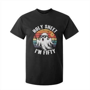50th Birthday Halloween Ghost T Shirt For Kid Holy Sheet I'm Fifty
