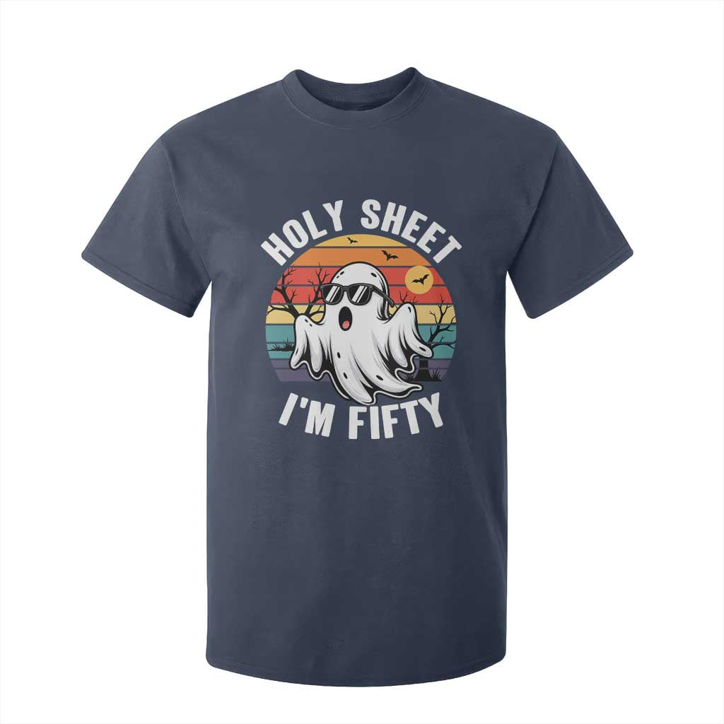 50th Birthday Halloween Ghost T Shirt For Kid Holy Sheet I'm Fifty