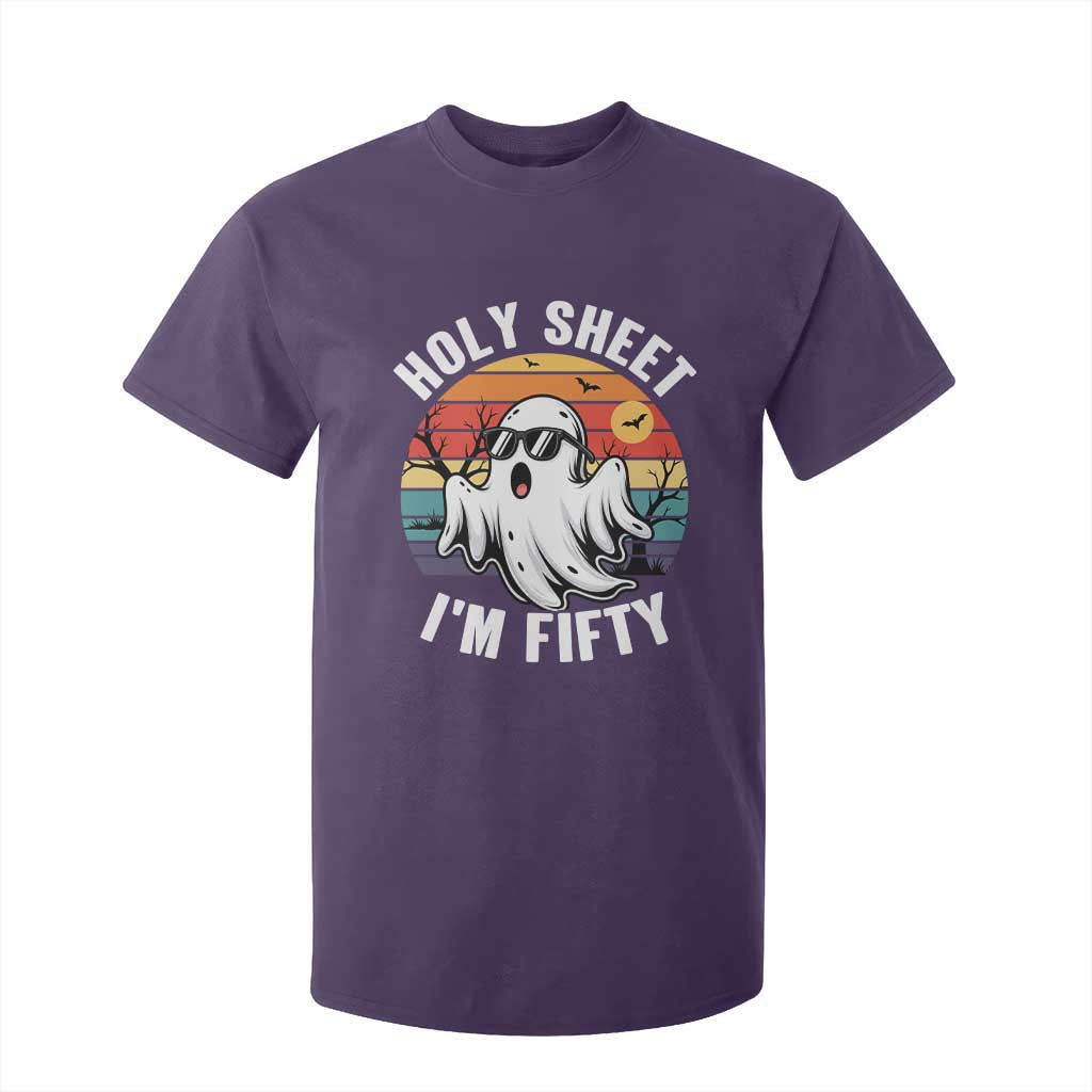 50th Birthday Halloween Ghost T Shirt For Kid Holy Sheet I'm Fifty
