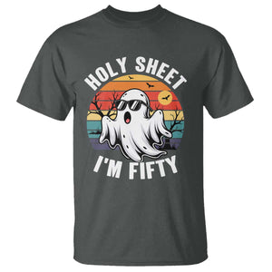 50th Birthday Halloween Ghost T Shirt Holy Sheet I'm Fifty