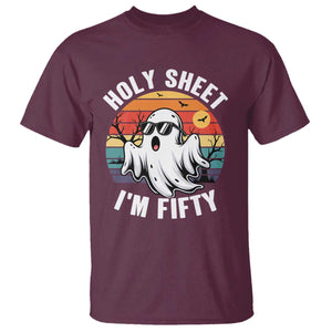 50th Birthday Halloween Ghost T Shirt Holy Sheet I'm Fifty