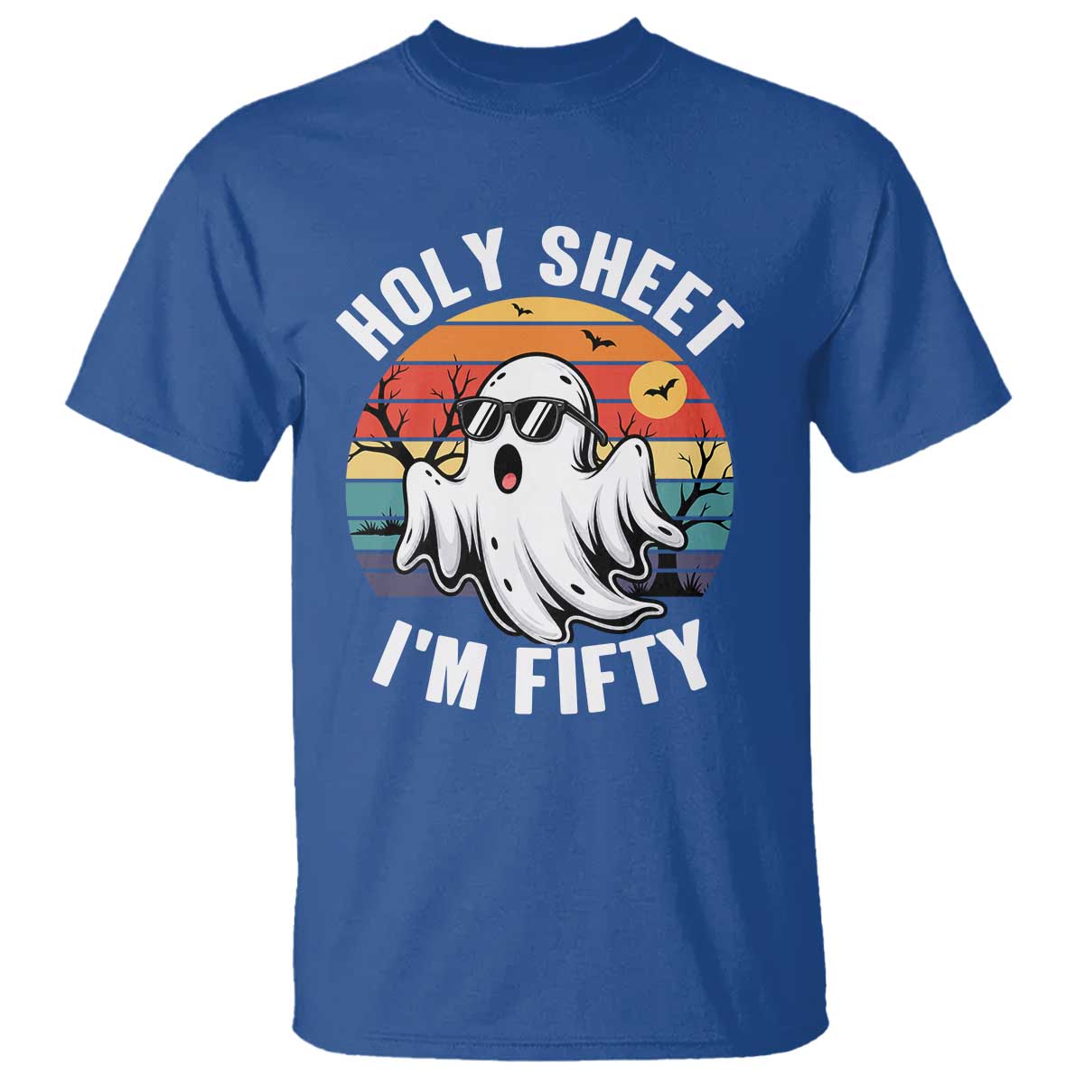 50th Birthday Halloween Ghost T Shirt Holy Sheet I'm Fifty