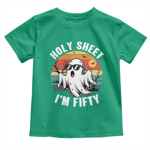 50th Birthday Halloween Ghost Toddler T Shirt Holy Sheet I'm Fifty