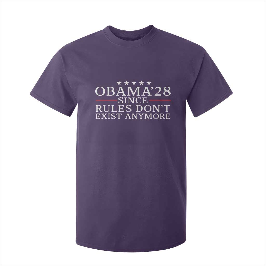 Obama 2028 Since Rules Don't Exist Anymore T Shirt For Kid Funny Political Sarcastic Humor TS14 Purple Print Your Wear