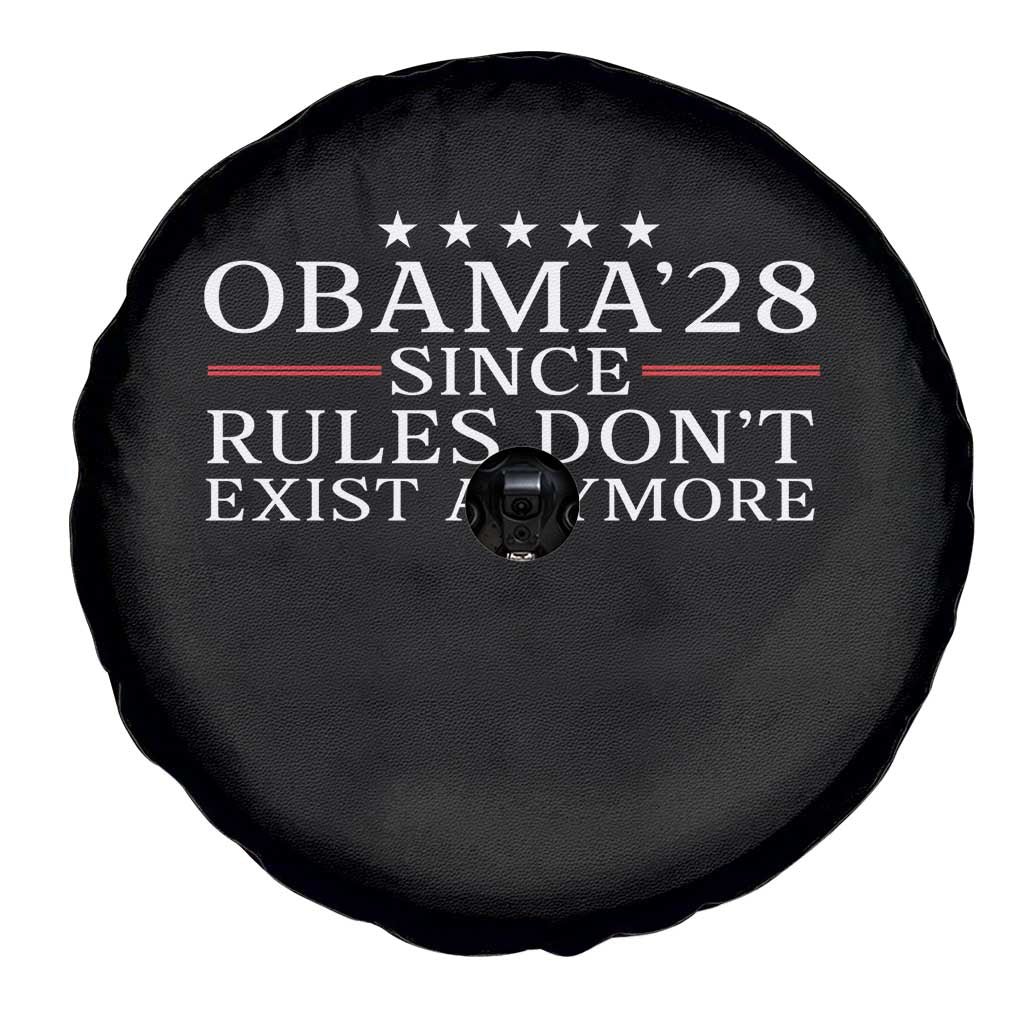 Obama 2028 Since Rules Don't Exist Anymore Spare Tire Cover Funny Political Sarcastic Humor TS14 Print Your Wear