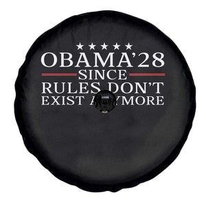 Obama 2028 Since Rules Don't Exist Anymore Spare Tire Cover Funny Political Sarcastic Humor TS14 Print Your Wear