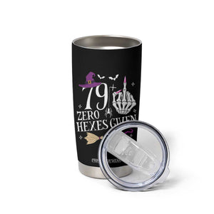 80th Birthday Halloween Tumbler Cup 79 Plus Middle Finger Zero Hexes Given Gift For Women TS14 Print Your Wear