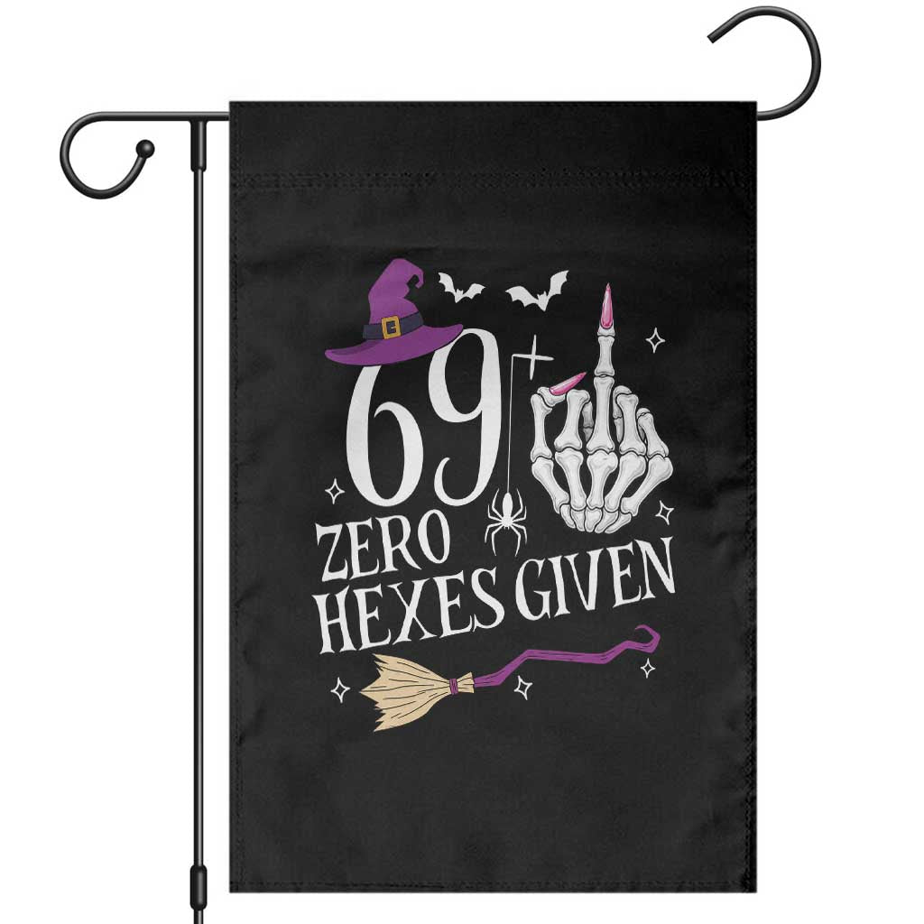 70th Birthday Halloween Garden Flag 69 Plus Middle Finger Zero Hexes Given Gift For Women TS14 Black Print Your Wear