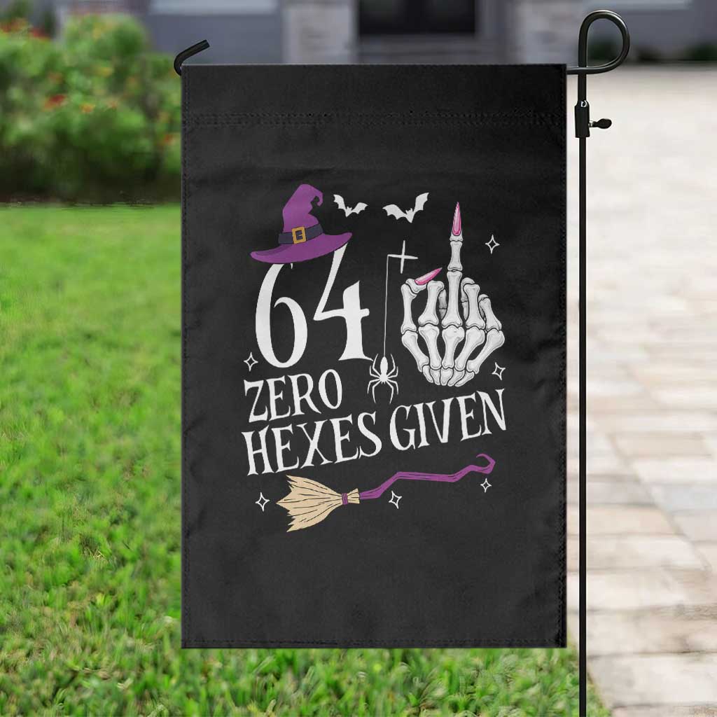 65th Birthday Halloween Garden Flag 64 Plus Middle Finger Zero Hexes Given Gift For Women TS14 Print Your Wear