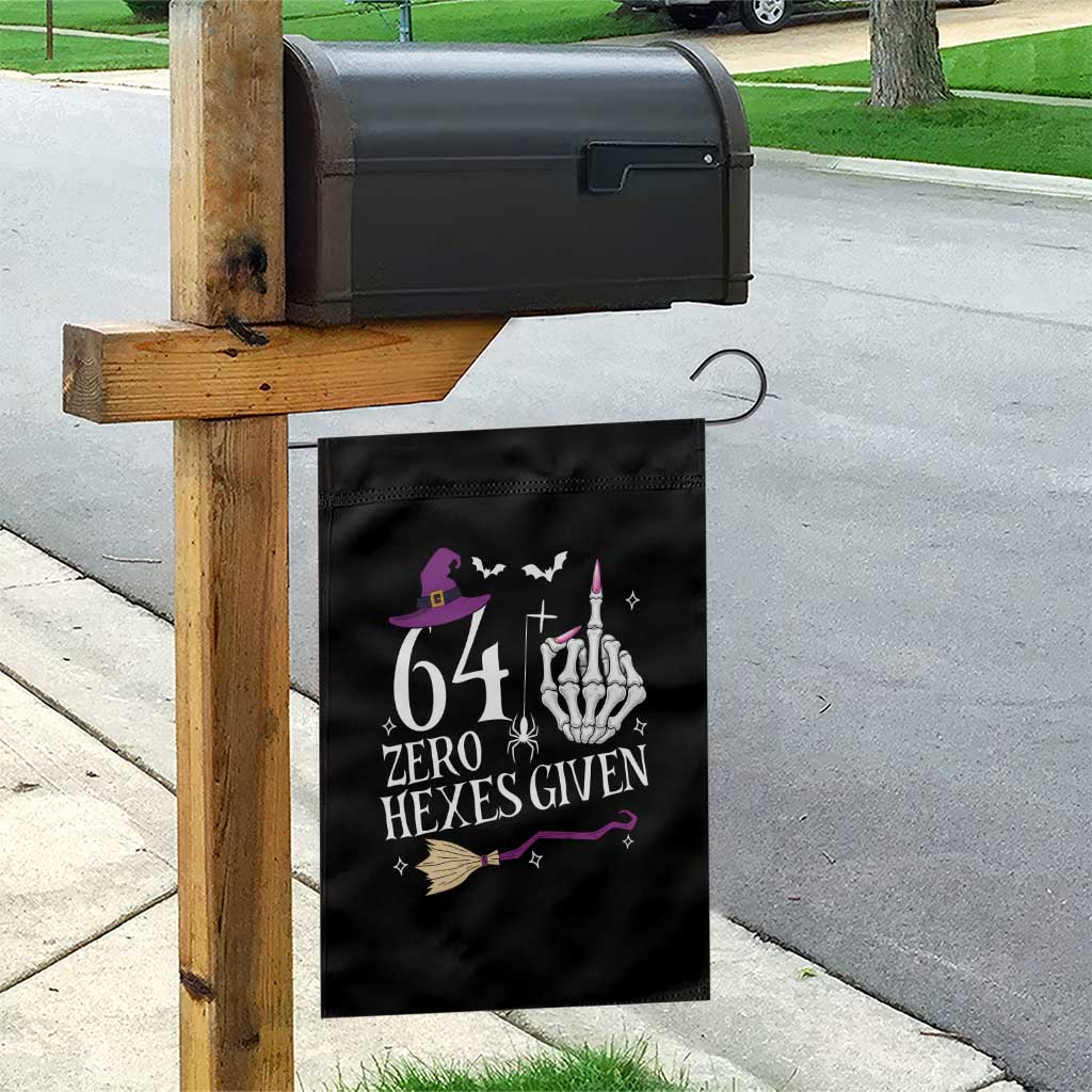 65th Birthday Halloween Garden Flag 64 Plus Middle Finger Zero Hexes Given Gift For Women TS14 Print Your Wear