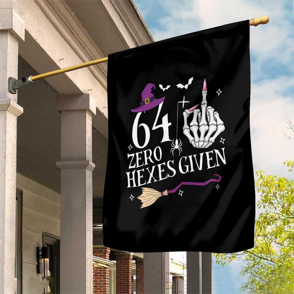 65th Birthday Halloween Garden Flag 64 Plus Middle Finger Zero Hexes Given Gift For Women TS14 Print Your Wear
