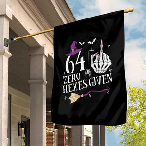 65th Birthday Halloween Garden Flag 64 Plus Middle Finger Zero Hexes Given Gift For Women TS14 Print Your Wear
