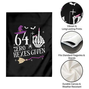 65th Birthday Halloween Garden Flag 64 Plus Middle Finger Zero Hexes Given Gift For Women TS14 Print Your Wear