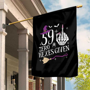60th Birthday Halloween Garden Flag 59 Plus Middle Finger Zero Hexes Given Gift For Women TS14 Print Your Wear