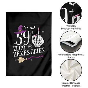 60th Birthday Halloween Garden Flag 59 Plus Middle Finger Zero Hexes Given Gift For Women TS14 Print Your Wear