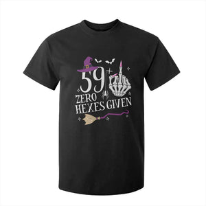 60th Birthday Halloween T Shirt For Kid 59 Plus Middle Finger Zero Hexes Given Gift For Women TS14 Black Print Your Wear