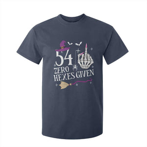 55th Birthday Halloween T Shirt For Kid 54 Plus Middle Finger Zero Hexes Given Gift For Women TS14 Navy Print Your Wear