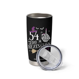 55th Birthday Halloween Tumbler Cup 54 Plus Middle Finger Zero Hexes Given Gift For Women TS14 Print Your Wear