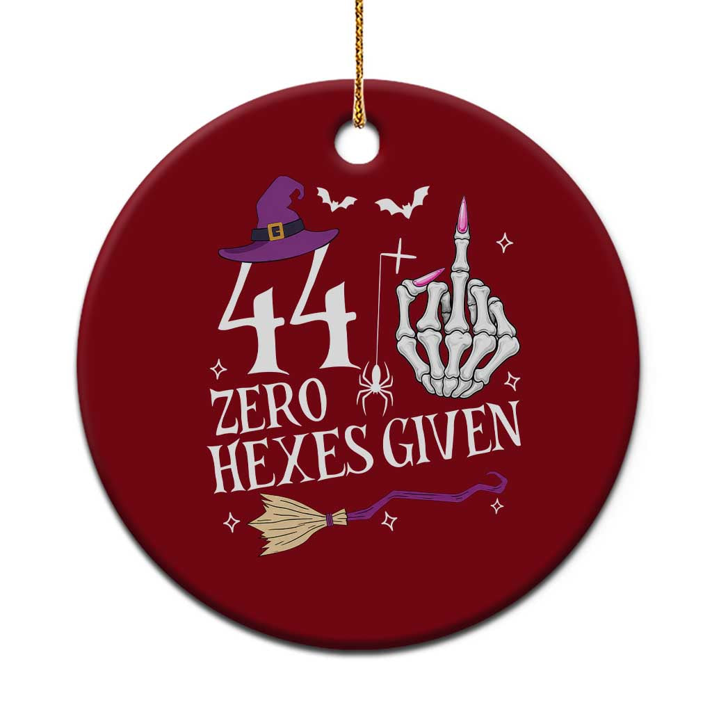 45th Birthday Halloween Ceramic Ornament 44 Plus Middle Finger Zero Hexes Given Gift For Women TS14 1pc Red Print Your Wear