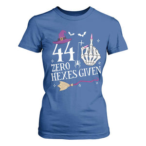 45th Birthday Halloween T Shirt For Women 44 Plus Middle Finger Zero Hexes Given Gift For Women TS14 Royal Blue Print Your Wear