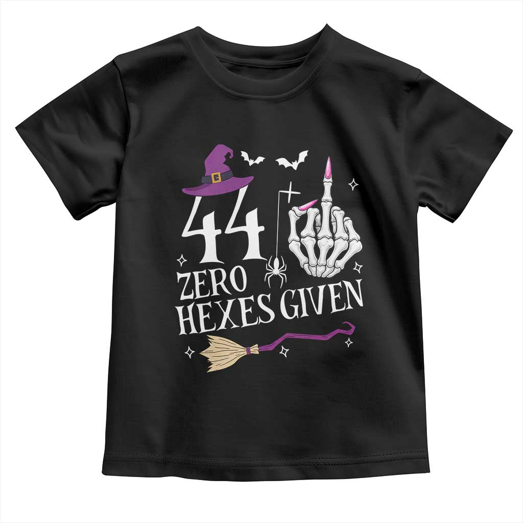 45th Birthday Halloween Toddler T Shirt 44 Plus Middle Finger Zero Hexes Given Gift For Women TS14 Black Print Your Wear