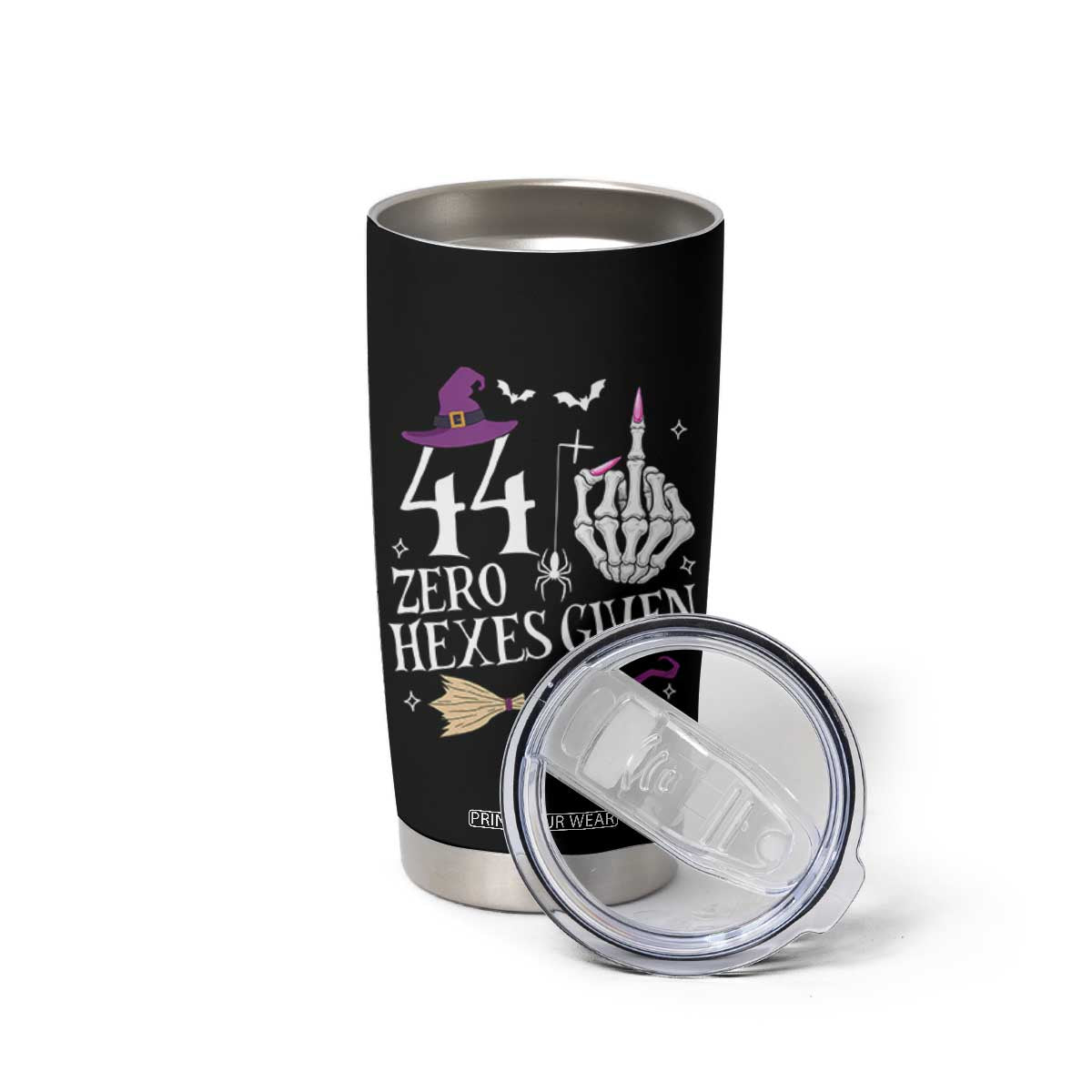 45th Birthday Halloween Tumbler Cup 44 Plus Middle Finger Zero Hexes Given Gift For Women TS14 Print Your Wear