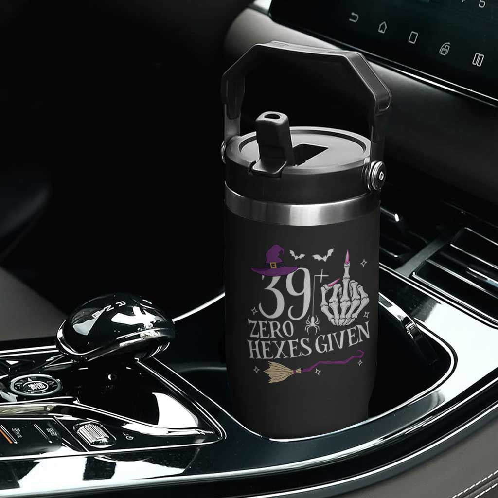 40th Birthday Halloween Flip Straw Tumbler 39 Plus Middle Finger Zero Hexes Given Gift For Women TS14 Print Your Wear