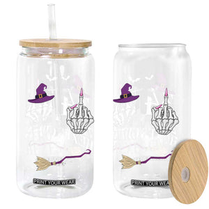 35th Birthday Halloween Glass Can 34 Plus Middle Finger Zero Hexes Given Gift For Women TS14 Print Your Wear