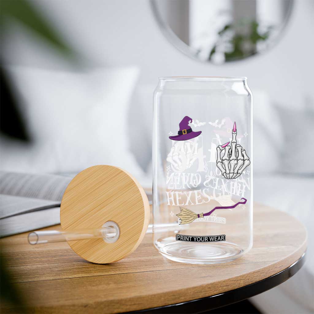 35th Birthday Halloween Glass Can 34 Plus Middle Finger Zero Hexes Given Gift For Women TS14 Print Your Wear
