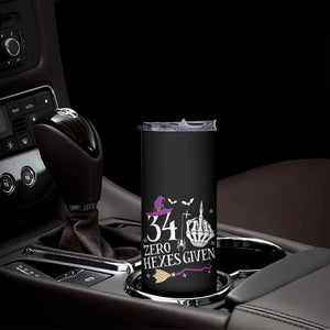 35th Birthday Halloween Skinny Tumbler 34 Plus Middle Finger Zero Hexes Given Gift For Women TS14 Print Your Wear