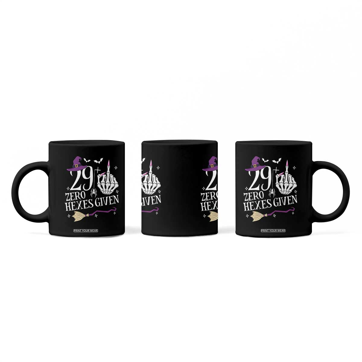 30th Birthday Halloween Coffee Mug 29 Plus Middle Finger Zero Hexes Given Gift For Women TS14 Print Your Wear