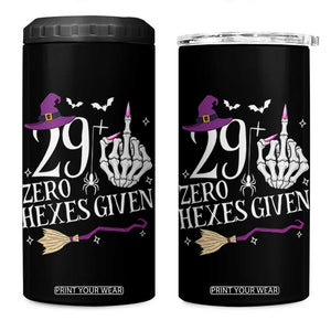 30th Birthday Halloween 4 in 1 Can Cooler Tumbler 29 Plus Middle Finger Zero Hexes Given Gift For Women TS14 One Size: 16 oz Black Print Your Wear