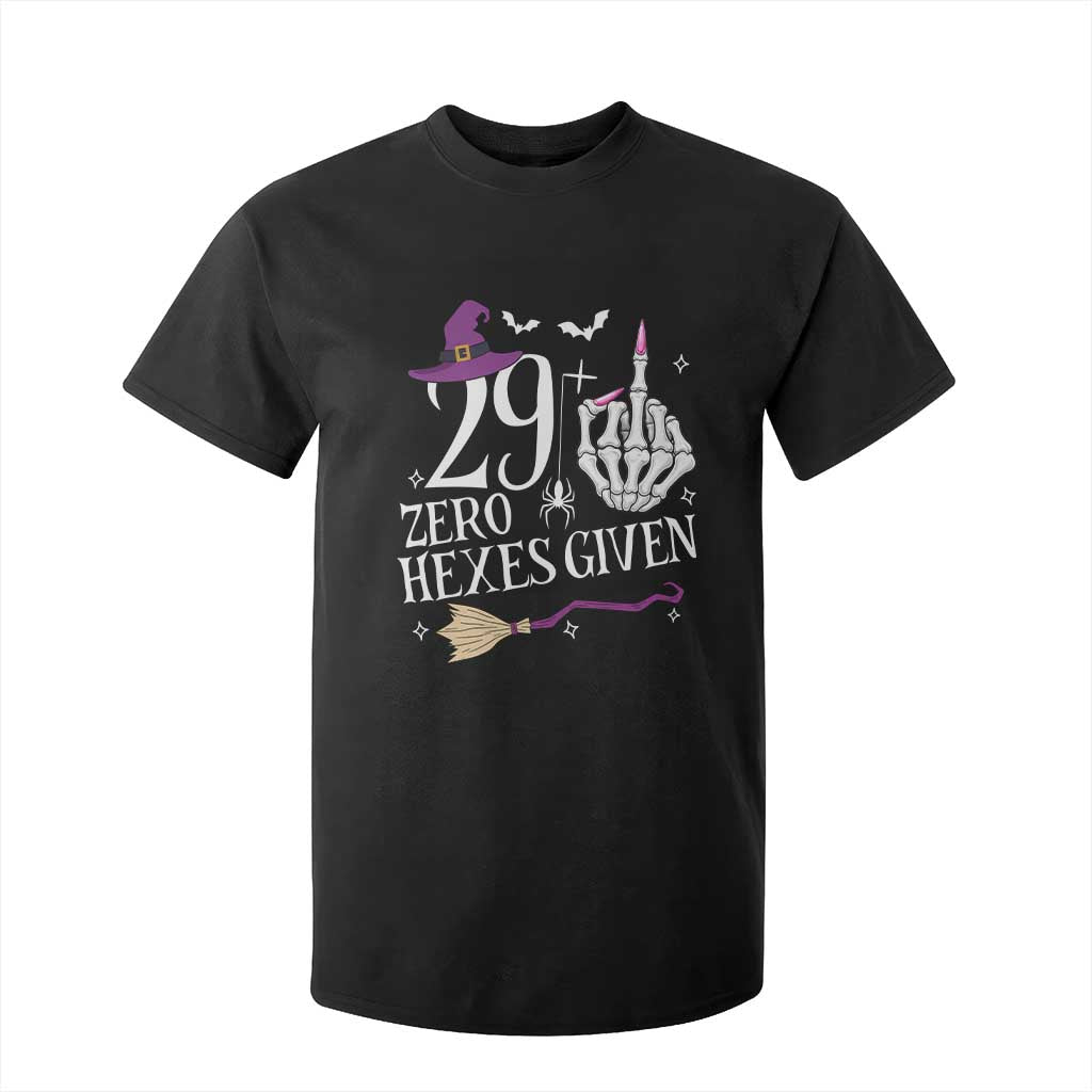 30th Birthday Halloween T Shirt For Kid 29 Plus Middle Finger Zero Hexes Given Gift For Women TS14 Black Print Your Wear