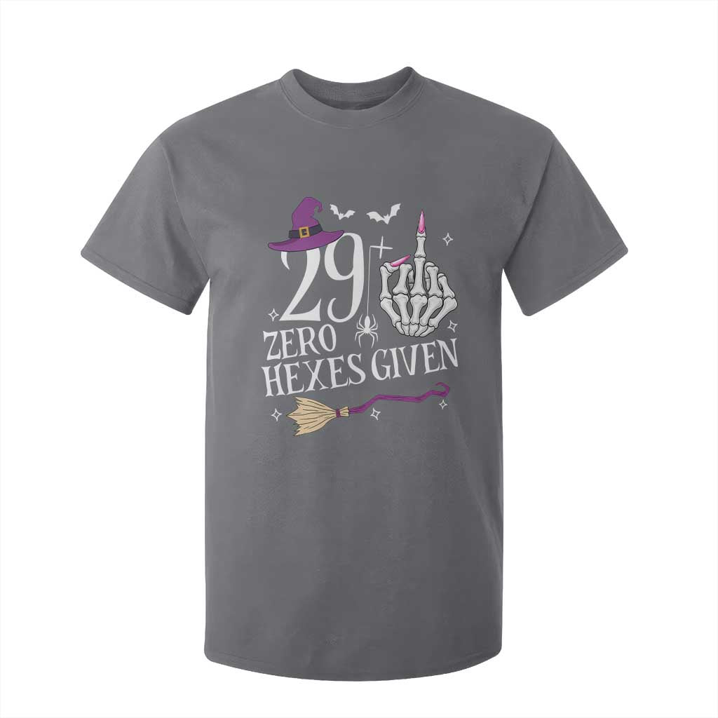 30th Birthday Halloween T Shirt For Kid 29 Plus Middle Finger Zero Hexes Given Gift For Women TS14 Charcoal Print Your Wear