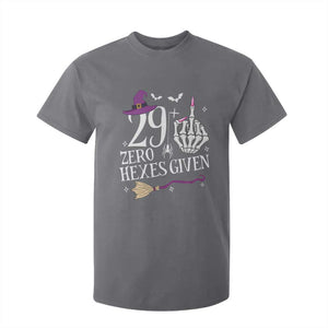 30th Birthday Halloween T Shirt For Kid 29 Plus Middle Finger Zero Hexes Given Gift For Women TS14 Charcoal Print Your Wear