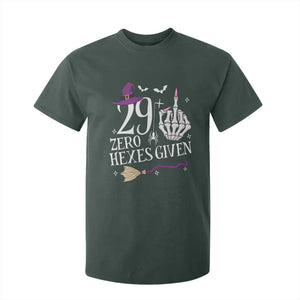 30th Birthday Halloween T Shirt For Kid 29 Plus Middle Finger Zero Hexes Given Gift For Women TS14 Dark Forest Green Print Your Wear