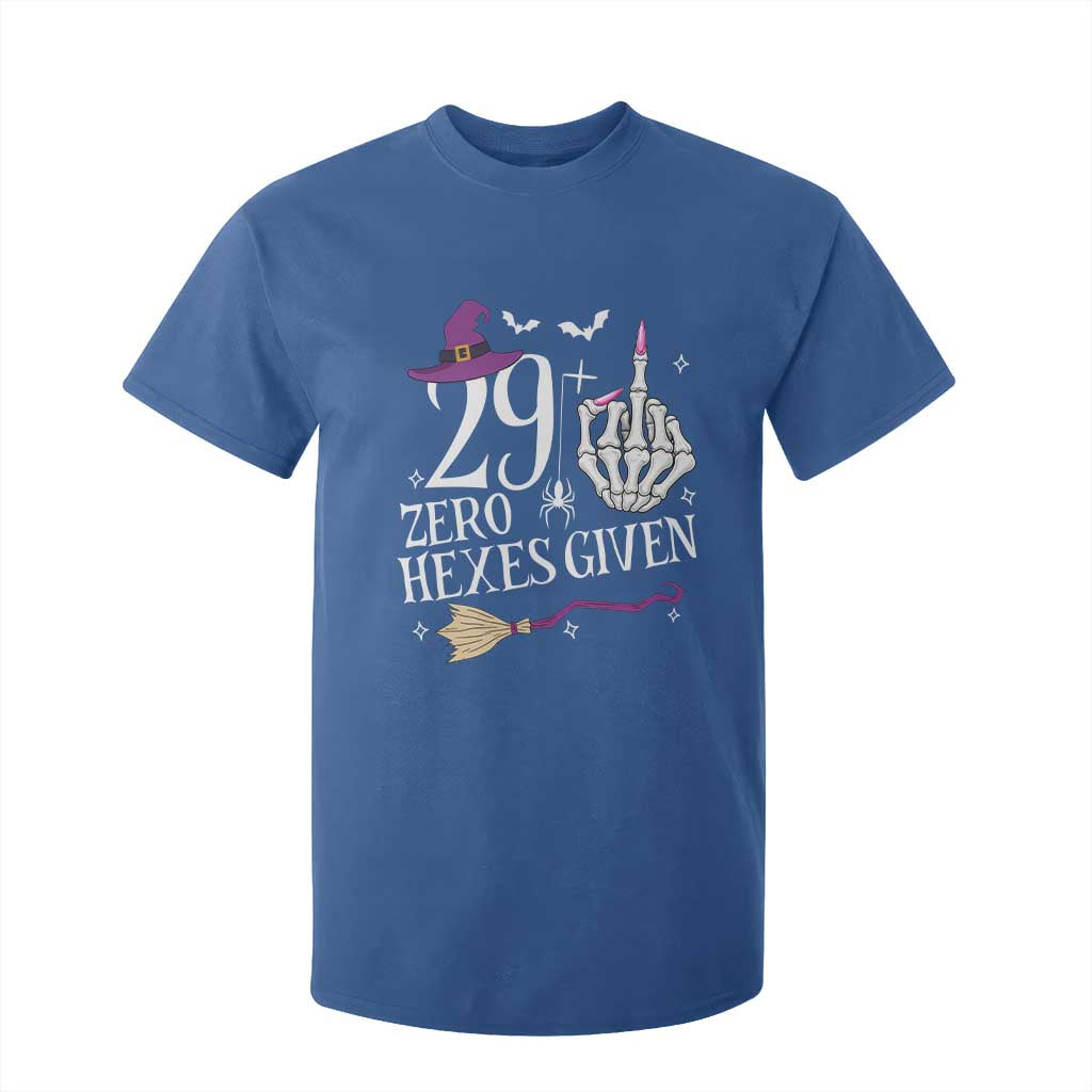 30th Birthday Halloween T Shirt For Kid 29 Plus Middle Finger Zero Hexes Given Gift For Women TS14 Royal Blue Print Your Wear