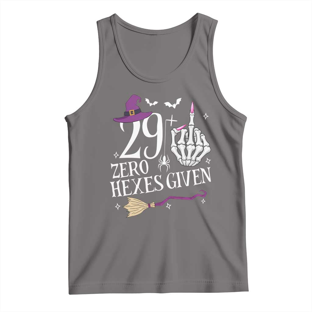 30th Birthday Halloween Tank Top 29 Plus Middle Finger Zero Hexes Given Gift For Women TS14 Deep Heather Print Your Wear