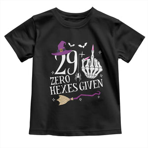 30th Birthday Halloween Toddler T Shirt 29 Plus Middle Finger Zero Hexes Given Gift For Women TS14 Black Print Your Wear
