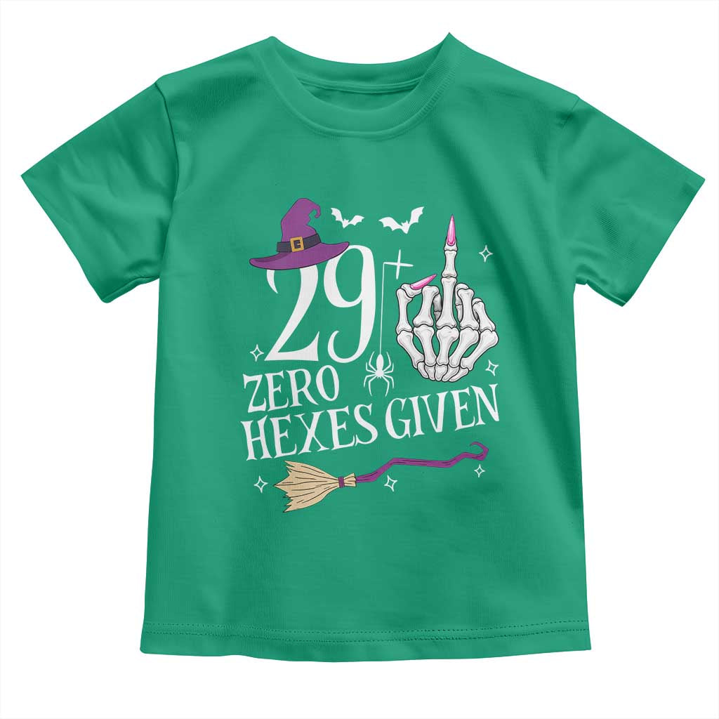 30th Birthday Halloween Toddler T Shirt 29 Plus Middle Finger Zero Hexes Given Gift For Women TS14 Irish Green Print Your Wear
