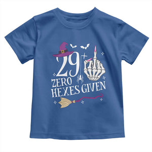 30th Birthday Halloween Toddler T Shirt 29 Plus Middle Finger Zero Hexes Given Gift For Women TS14 Royal Blue Print Your Wear